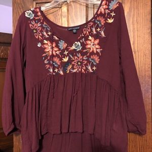 American Eagle Floral Shirt